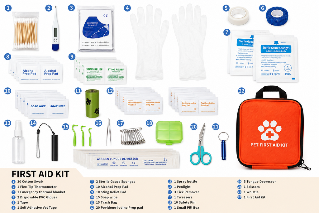 Aleefa Pet First Aid Kit
